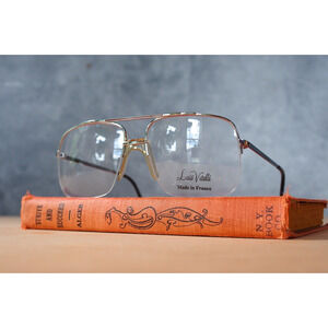 Vintage 1970s aviator Eyeglasses Luis Vitelli France Pilot Classic